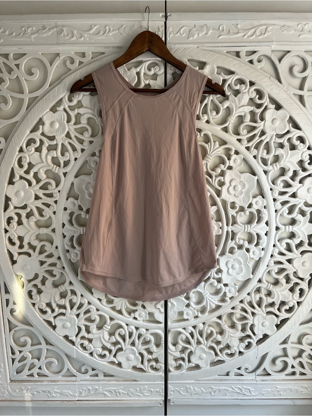 Lululemon Blush Pink Open Back Athletic Tank Top Small